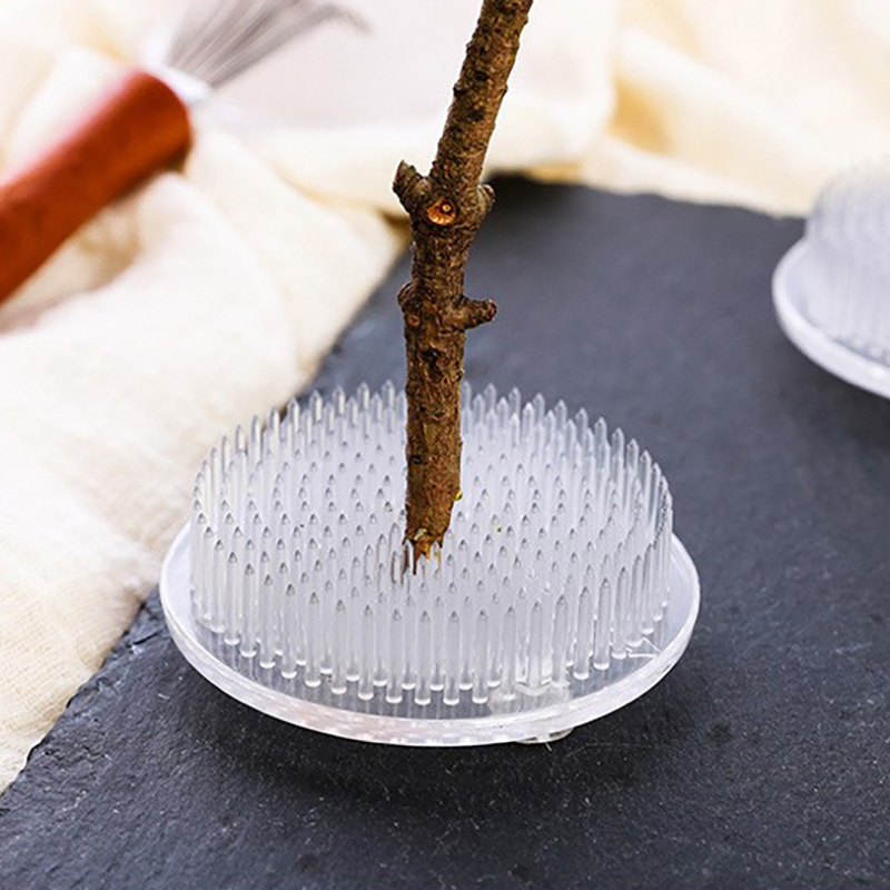 Ikebana Vase Kenzan - Kenzen Ikebana Bulat dengan Suction Cup,