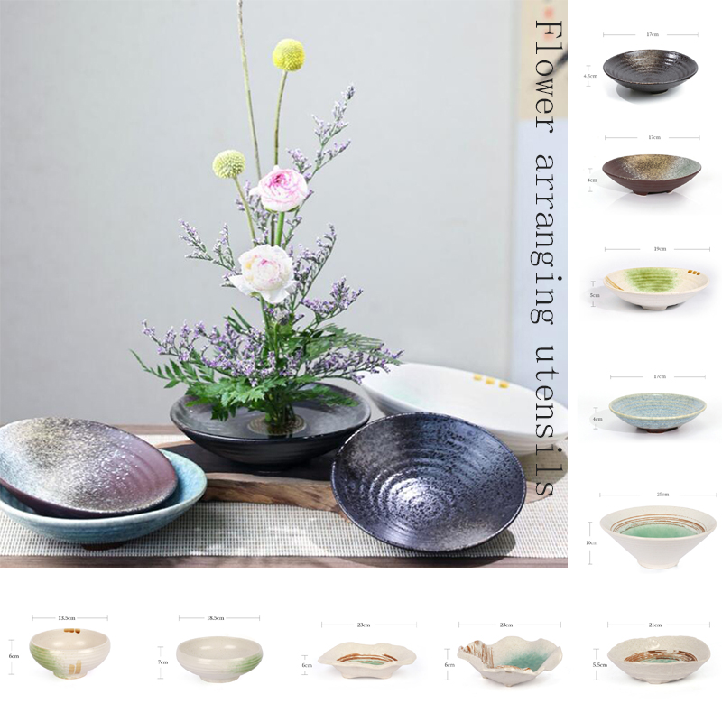 Ikebana Vase Kenzan - Vas katak Jepang buket keramik Ikebana