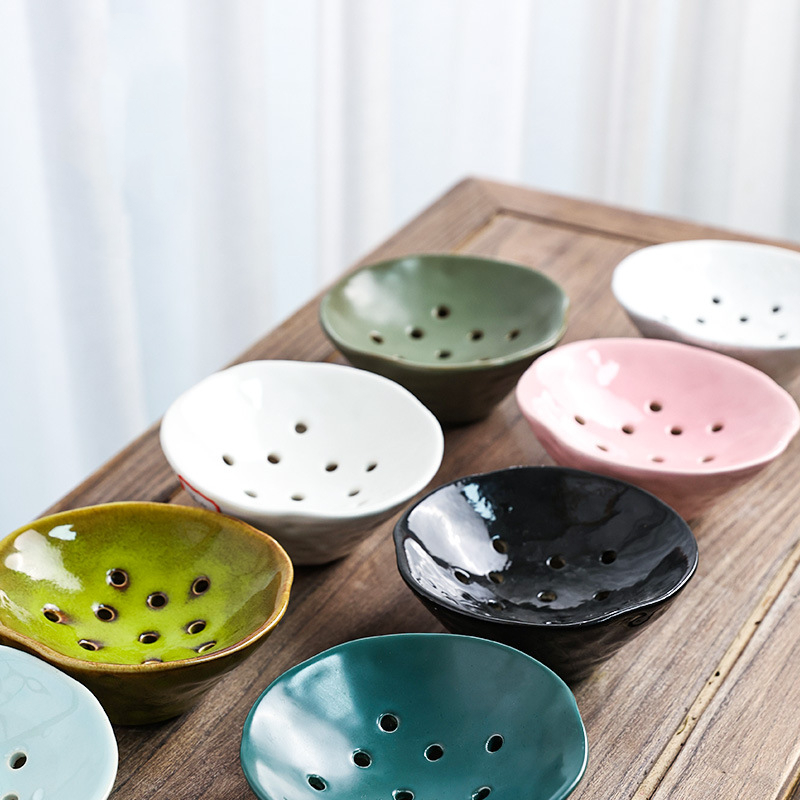 Mangkuk bunga gua keramik gaya - Ikebana Vase Kenzan ulasan dan harga