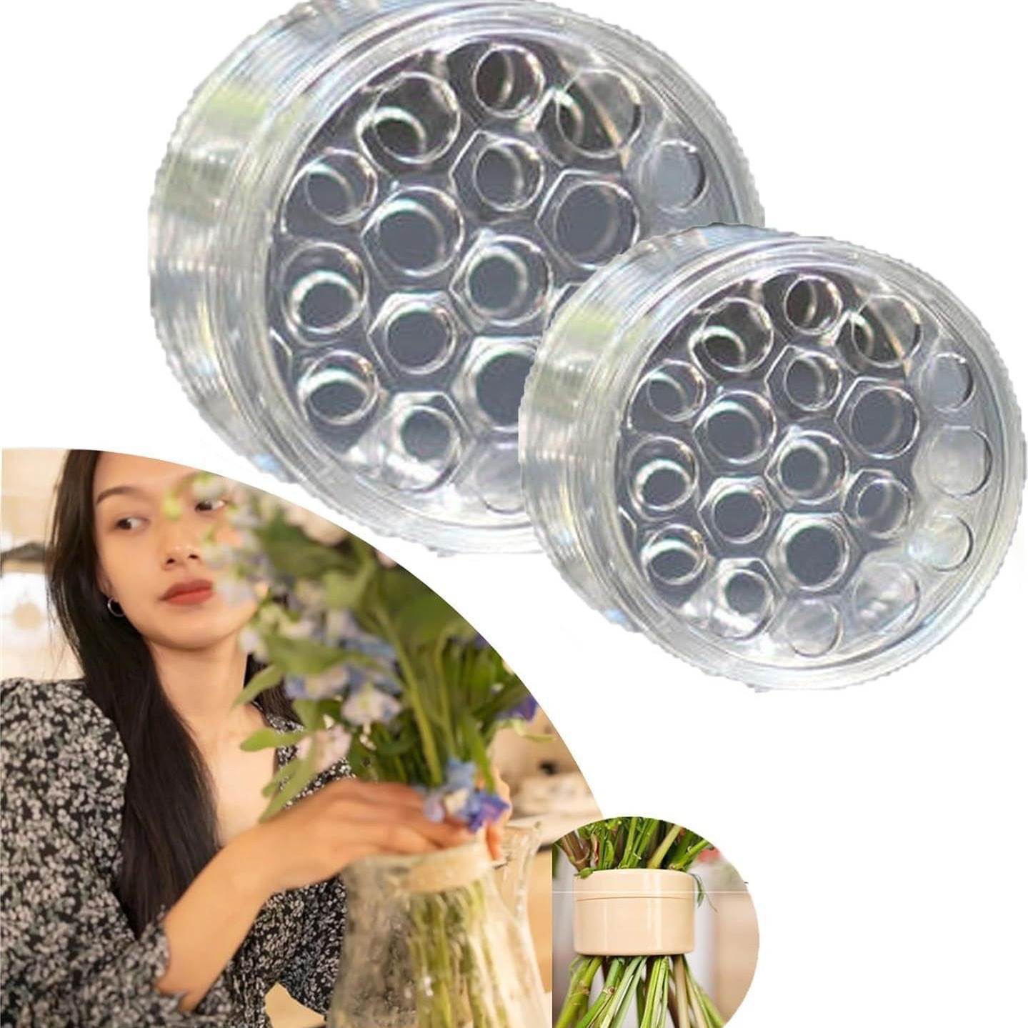 Pemegang batang Spiral untuk p - Ikebana Vase Kenzan ulasan dan harga