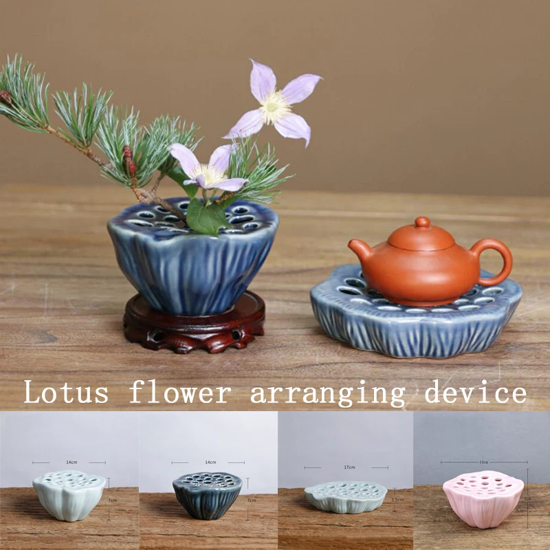 Ikebana Tea Kenzan Dekorasi Me - Ikebana Vase Kenzan ulasan dan harga