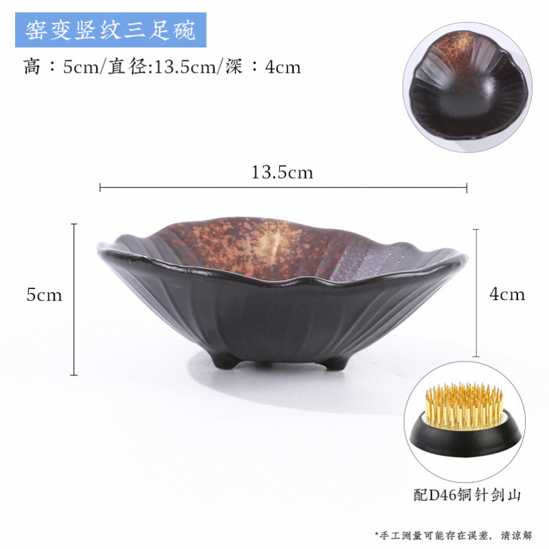 Vas Bunga Keramik Retro Zen Ti - Ikebana Vase Kenzan ulasan dan harga
