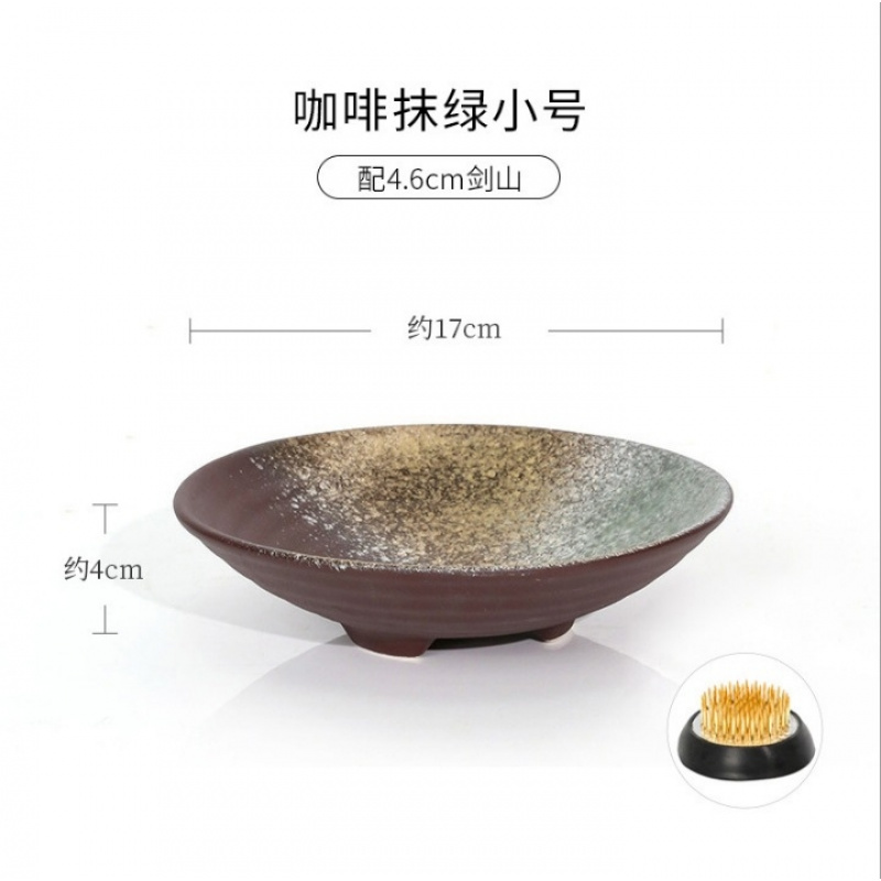 Vas Bunga Keramik Retro Zen Ti - Ikebana Vase Kenzan ulasan dan harga